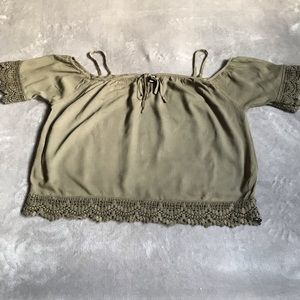 Olive Green Off the Shoulder